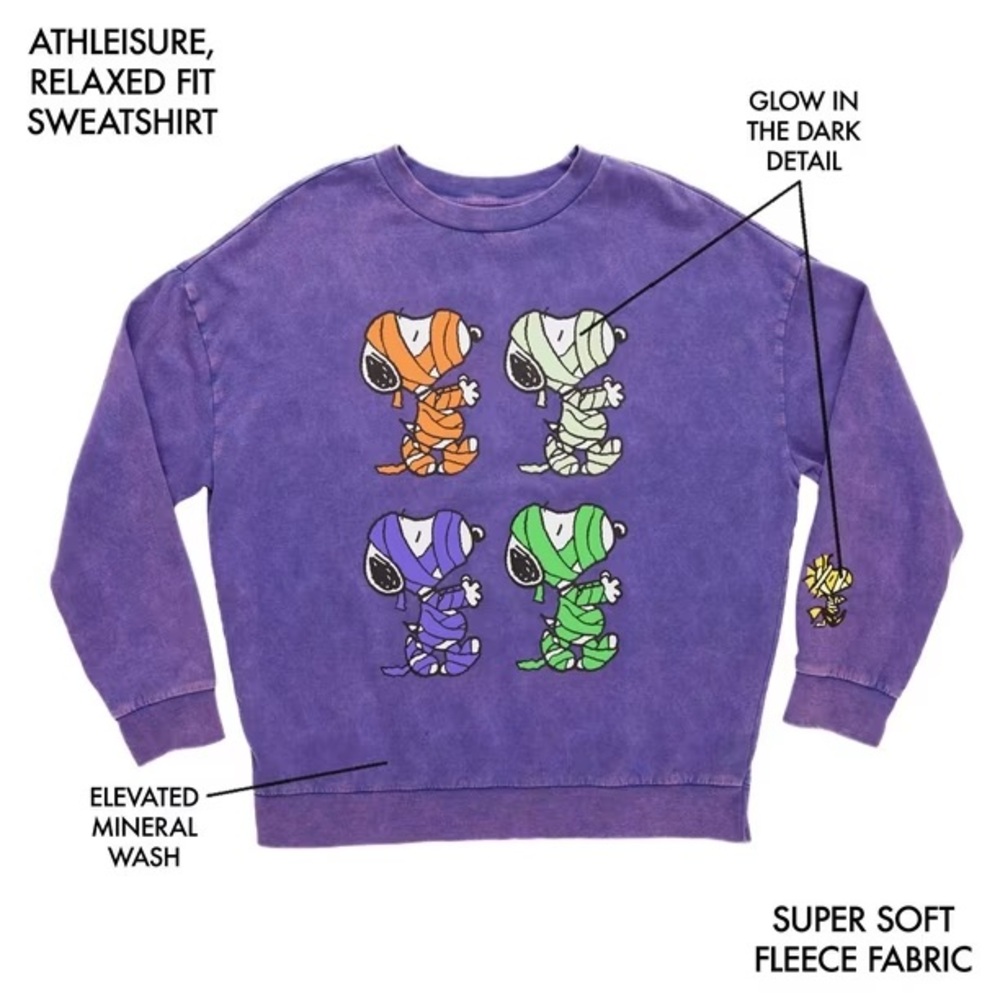 NWT Women's Character Halloween Sweatshirt - Picture 9 of 12